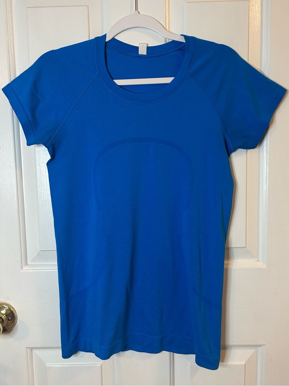 Lululemon Swiftly Tech Short Sleeve Shirt 2.0- Blazer Blue Tone/ Size 8 - Picture 4 of 9